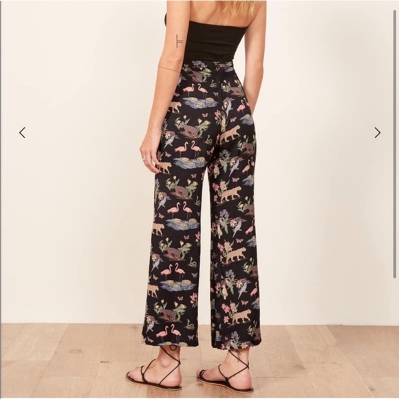 Reformation Clare Pants Safari Print size 2 - Picture 2 of 11